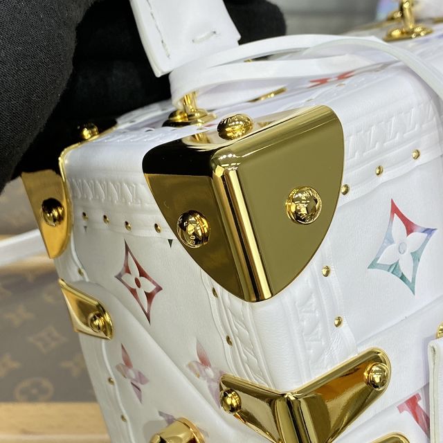 2023 Louis vuitton original calfskin box trunk M10117 white