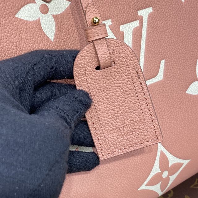 2023 Louis vuitton original calfskin onthego mm M46286 trianon pink