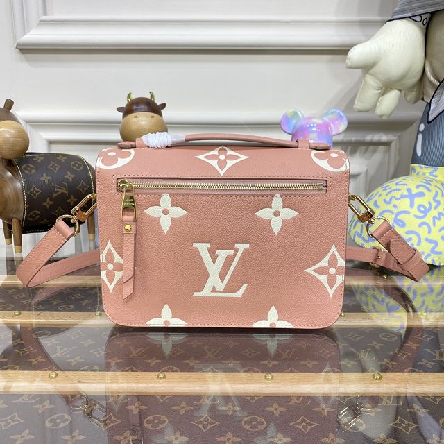 2023 Louis vuitton original calfskin pochette metis M46302 trianon pink