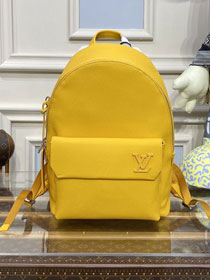 Louis vuitton original calfskin aerogram backpack M57079 yellow