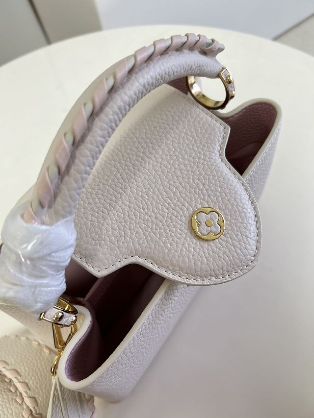Louis vuitton original calfskin capucines BB handbag M21127 pink