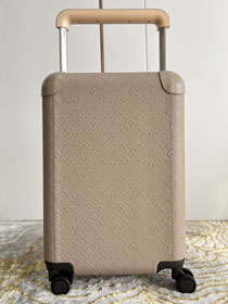 Louis vuitton original calfskin horizon 55 rolling luggage M20438 apricot