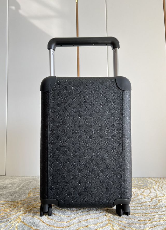 Louis vuitton original calfskin horizon 55 rolling luggage M20438 black