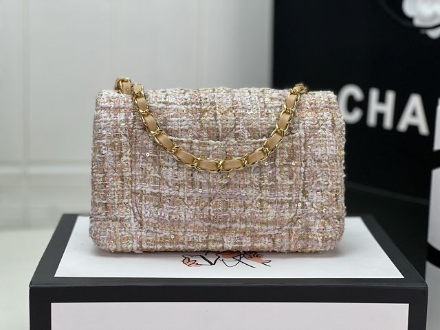 CC original tweed mini flap bag A69900 apricot