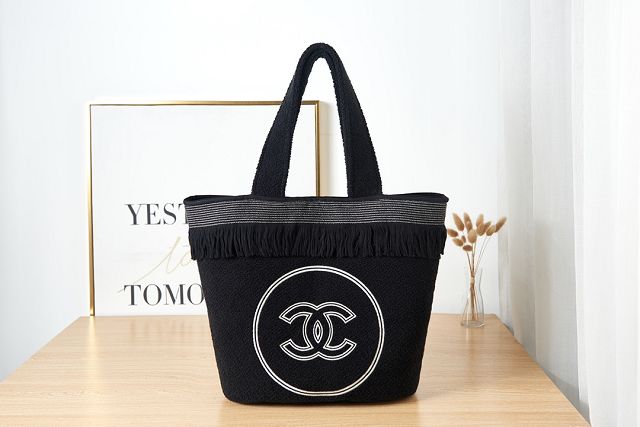 2023 CC original wool shopping bag  AS3116 black
