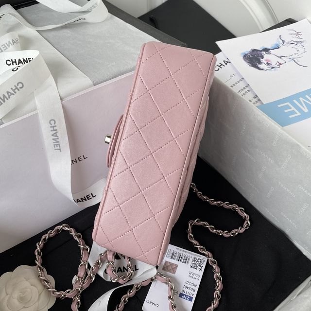 CC original lambskin mini flap bag A69900 light pink