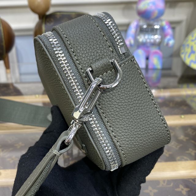 Louis vuitton original calfskin alpha wearable wallet M59161 khaki green