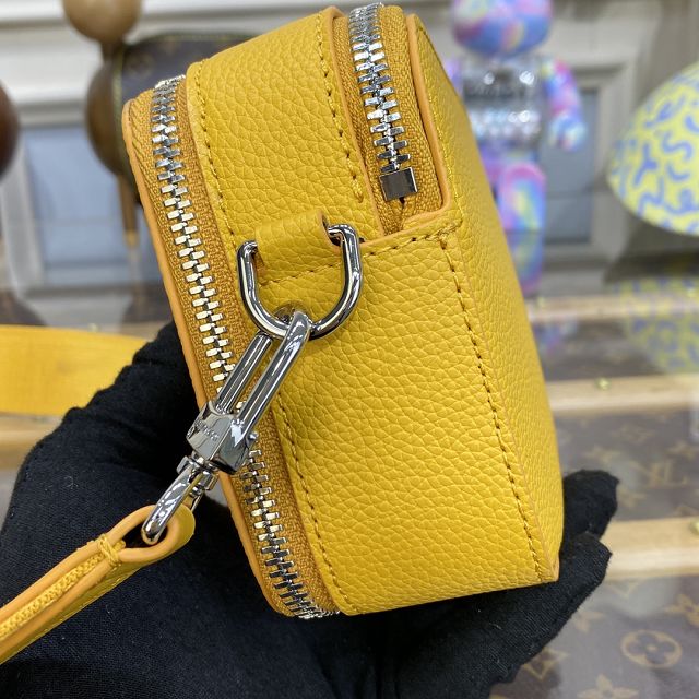 Louis vuitton original calfskin alpha wearable wallet M59161 yellow