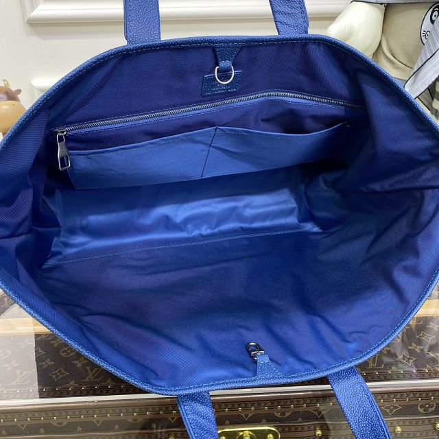 Louis vuitton original calfskin tote journey carryall bag M21371 blue