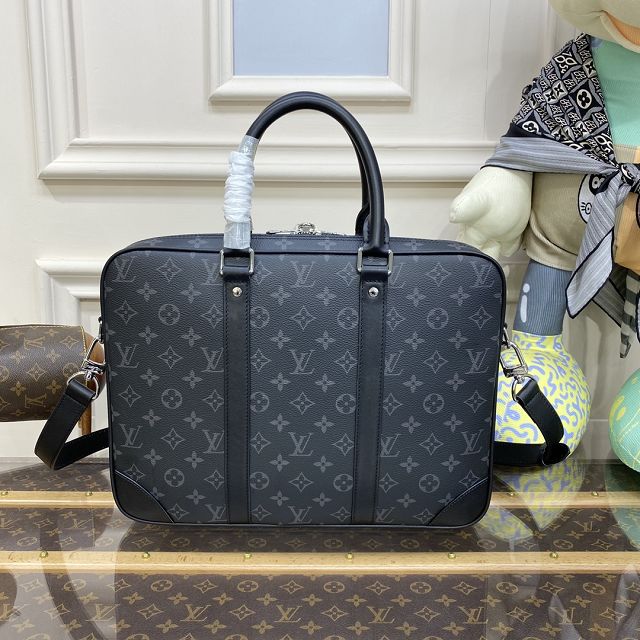 Louis vuitton original monogram eclipse porte-documents voyage PM M46457 