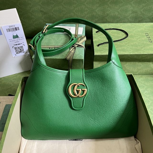 2023 GG original calfskin aphrodite medium shoulder bag 726274 green