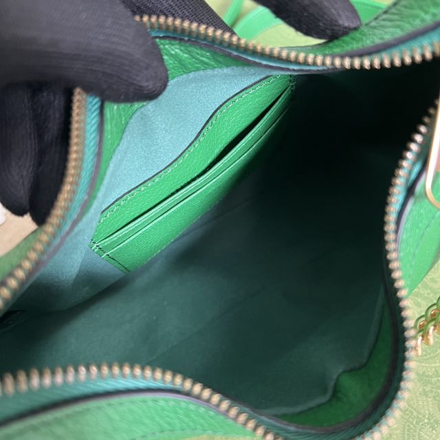 2023 GG original calfskin aphrodite small shoulder bag 731817 green