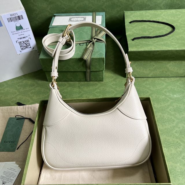 2023 GG original calfskin aphrodite small shoulder bag 731817 white