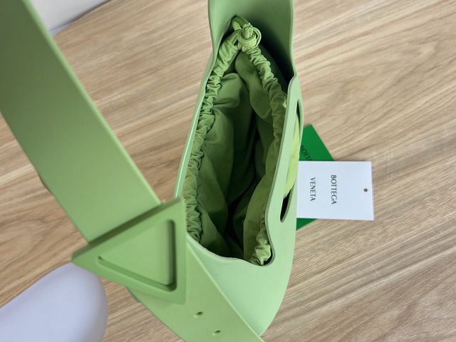 BV original rubber hobo bag 696920 light green
