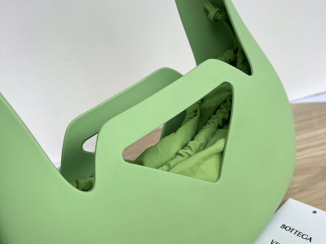 BV original rubber hobo bag 696920 light green