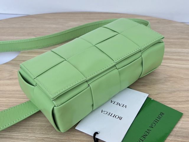 BV original calfskin cassette belt bag 651053 pistachio