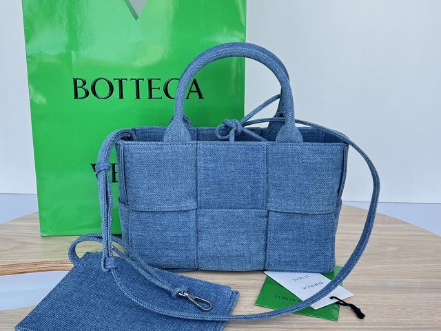 BV original denim mini arco tote bag 714613 blue