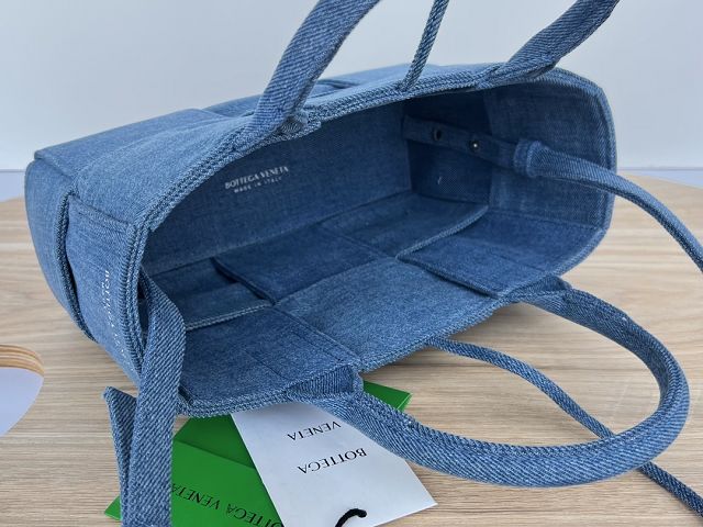 BV original denim mini arco tote bag 714613 blue