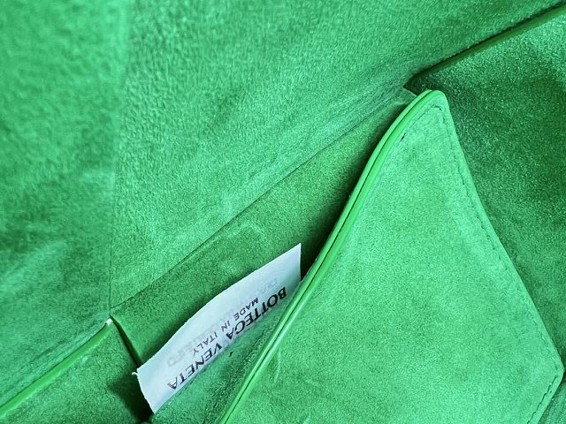BV original grained calfskin small arco tote bag 652867 white&green