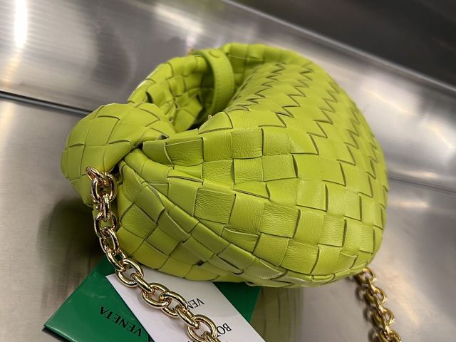 BV original lambskin mini jodie chain bag 709562 acid kiwi