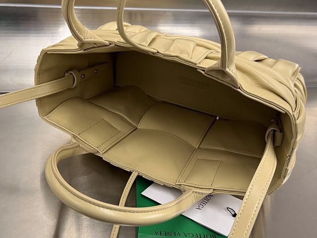 BV original calfskin mini arco tote bag 729042 porridge