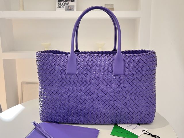 BV original lambskin large cabat tote bag 608811 purple