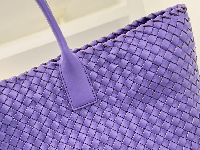 BV original lambskin large cabat tote bag 608811 purple