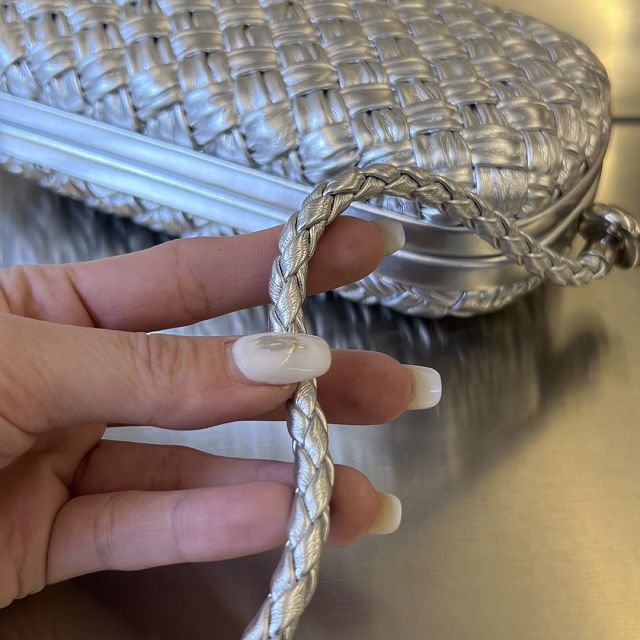 BV original calfskin knot on strap 717623 silver