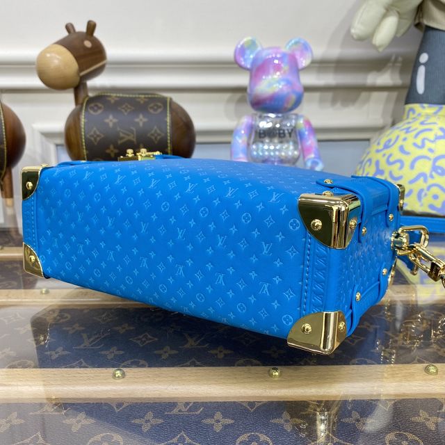 2023 Louis vuitton original calfskin side trunk M46358 blue