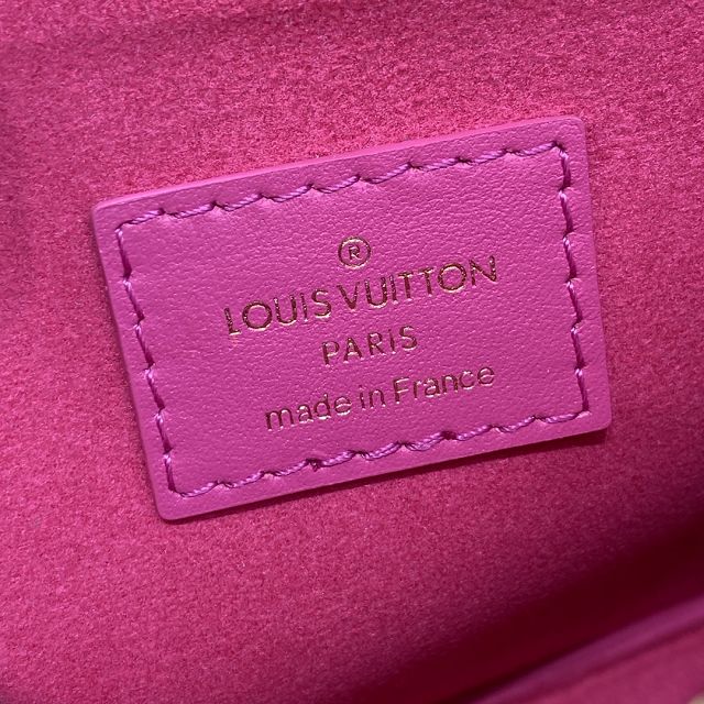 Louis vuitton original calfskin lexington pouch M82232 rose red