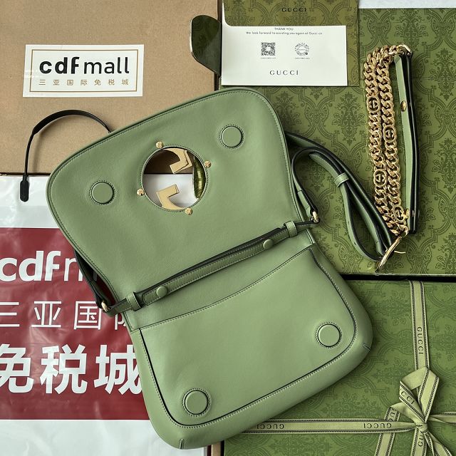 2023 GG original calfskin blondie shoulder bag 699268 light green