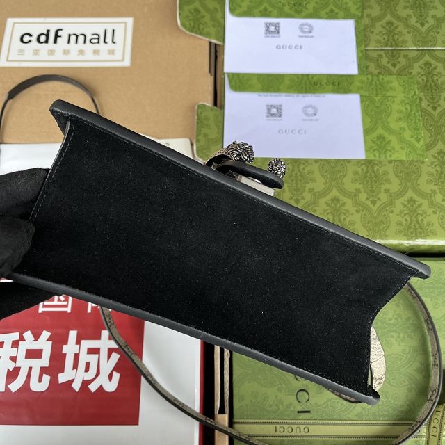 2023 GG original canvas small dionysus top handle bag 739496 black