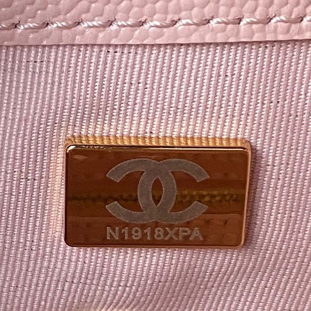 CC original grained calfskin backpack AS4058 light pink