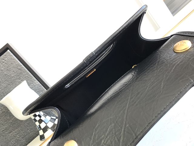 CC original aged calfskin mini top handle bag AS4025 black