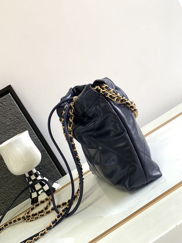 CC original calfskin 22 mini handbag AS3980 navy blue