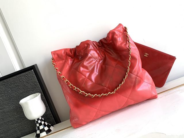 2023 CC original calfskin 22 small handbag AS3260 red