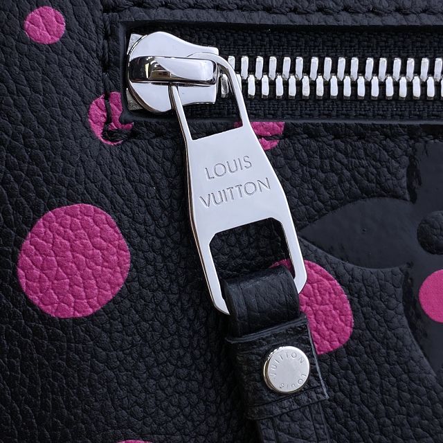 2023 Louis vuitton original calfskin pochette metis m46420 black&pink