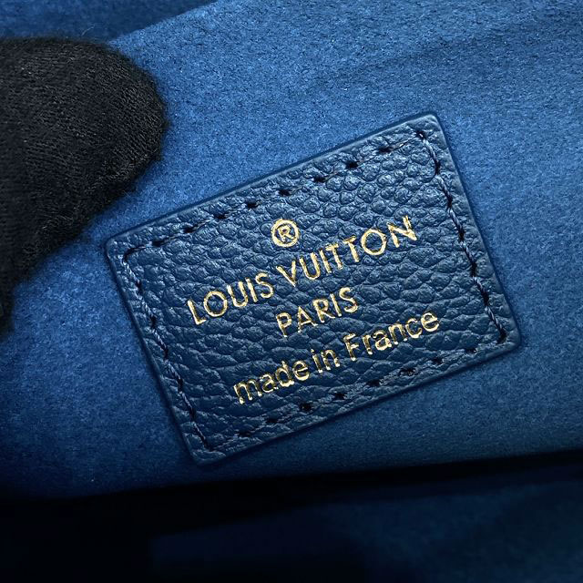 2023 Louis vuitton original calfskin pochette felicie M82349 blue