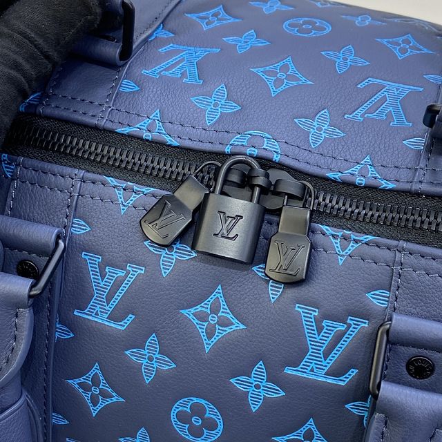 Louis vuitton original calfskin keepall 50 M46593 blue