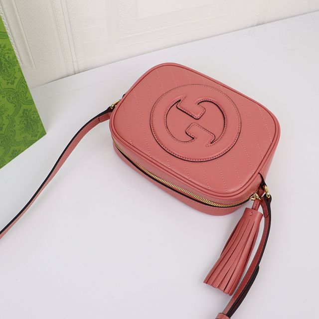 2023 GG original calfskin blondie small shoulder bag 742360 pink