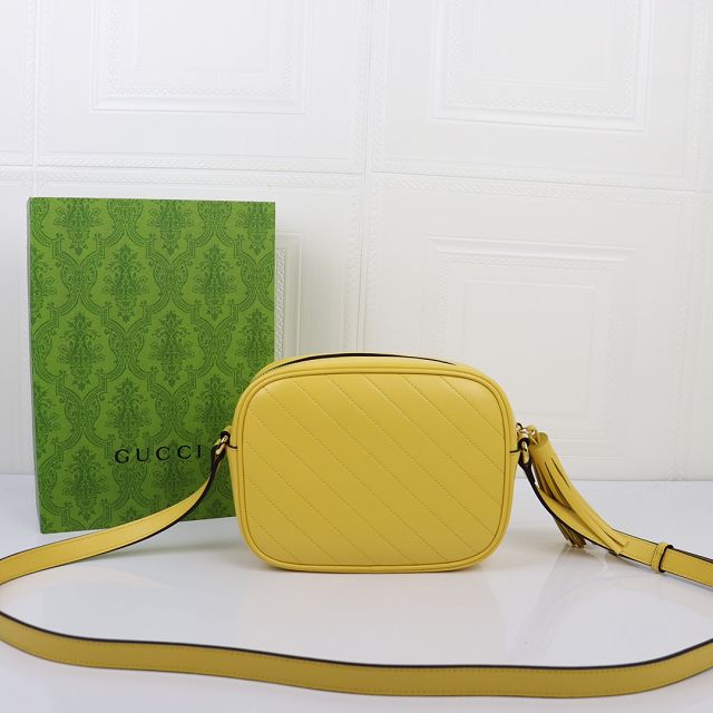 2023 GG original calfskin blondie small shoulder bag 742360 yellow