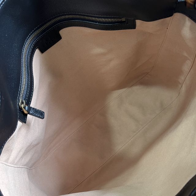 2023 GG original calfskin large diana shoulder bag 746245 black
