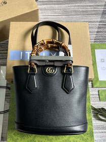 2023 GG original calfskin small top handle bag 750396 black