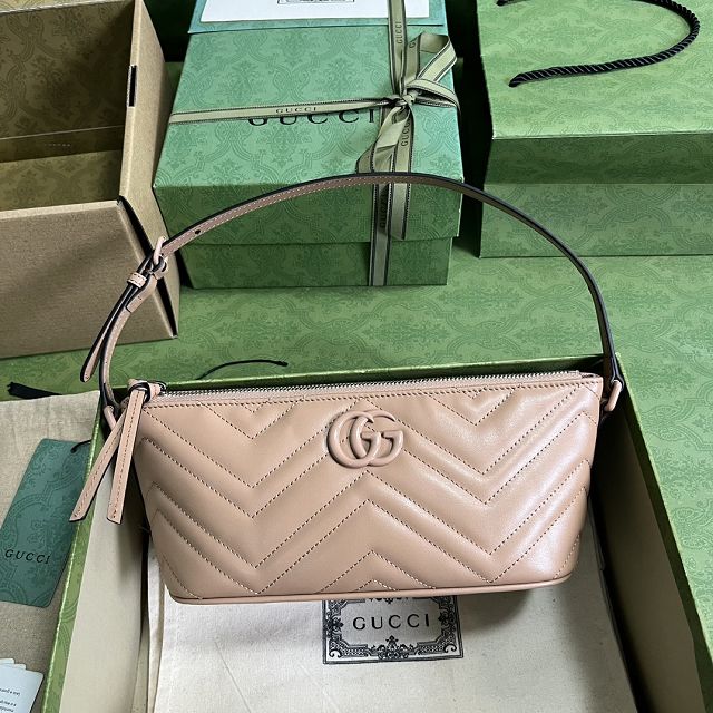 2023 GG original matelasse marmont shoulder bag 739166 rose beige