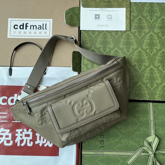 GG original calfskin belt bag 645093 grey