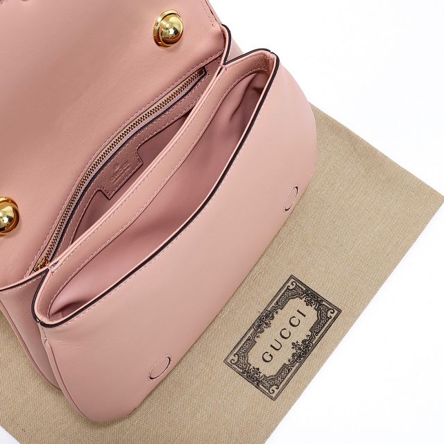 2023 GG original calfskin blondie medium top handle bag 721172 pink