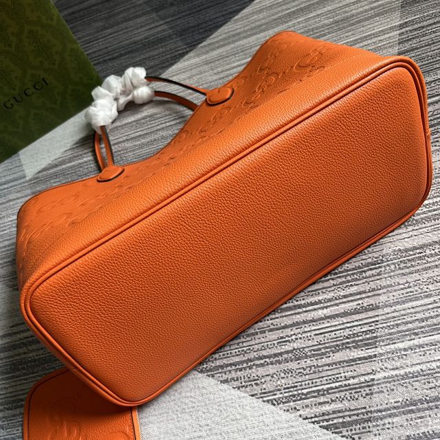 2023 GG original calfskin large tote bag 726755 orange