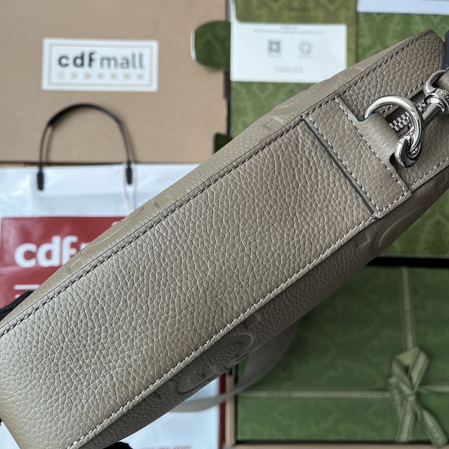 GG original calfskin briefcase 658573 grey