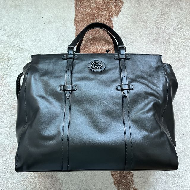 GG original calfskin large tote bag 725683 black