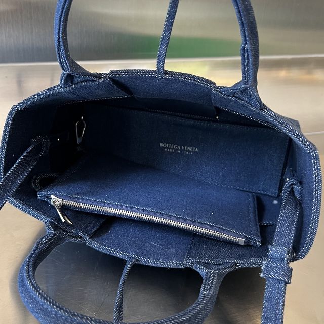 BV original denim mini arco tote bag 714613 dark blue